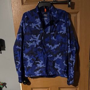 Ralph LaurenRLX special edition Men's Blue Camo Windbreaker with side zip pocket